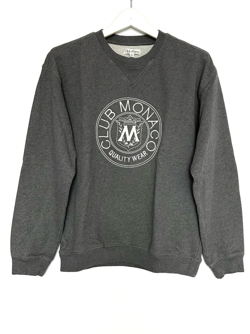 Club Monaco heritage crest Sweatshirt in Charcoal